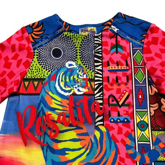 Rosalita Senoritas 8Y Colorful Tiger Dress - Picture 2 of 7